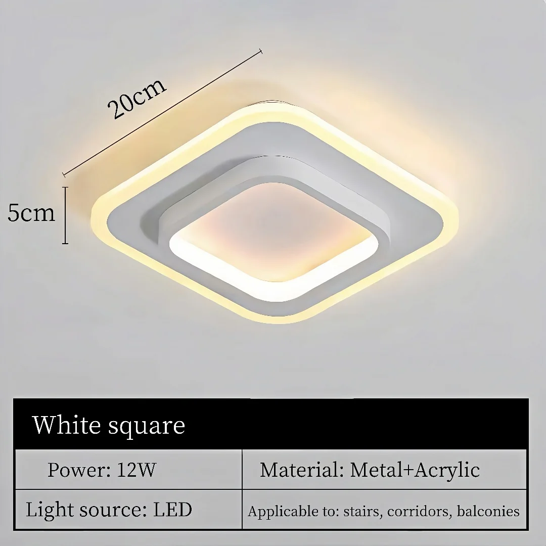 Moderne Eenvoudige Led Decor Plafondlamp Nordic Luxe Indoor Plafondlamp Woonkamer Gangpad Slaapkamer Creatieve Metalen Plafondlamp