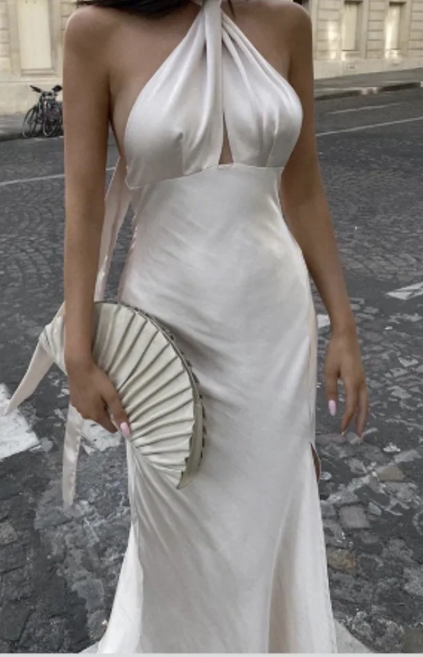 E sem costas mata emaecimento pescoço pendu estilo com capuz vestido longo estilo rua cintura alta primav...