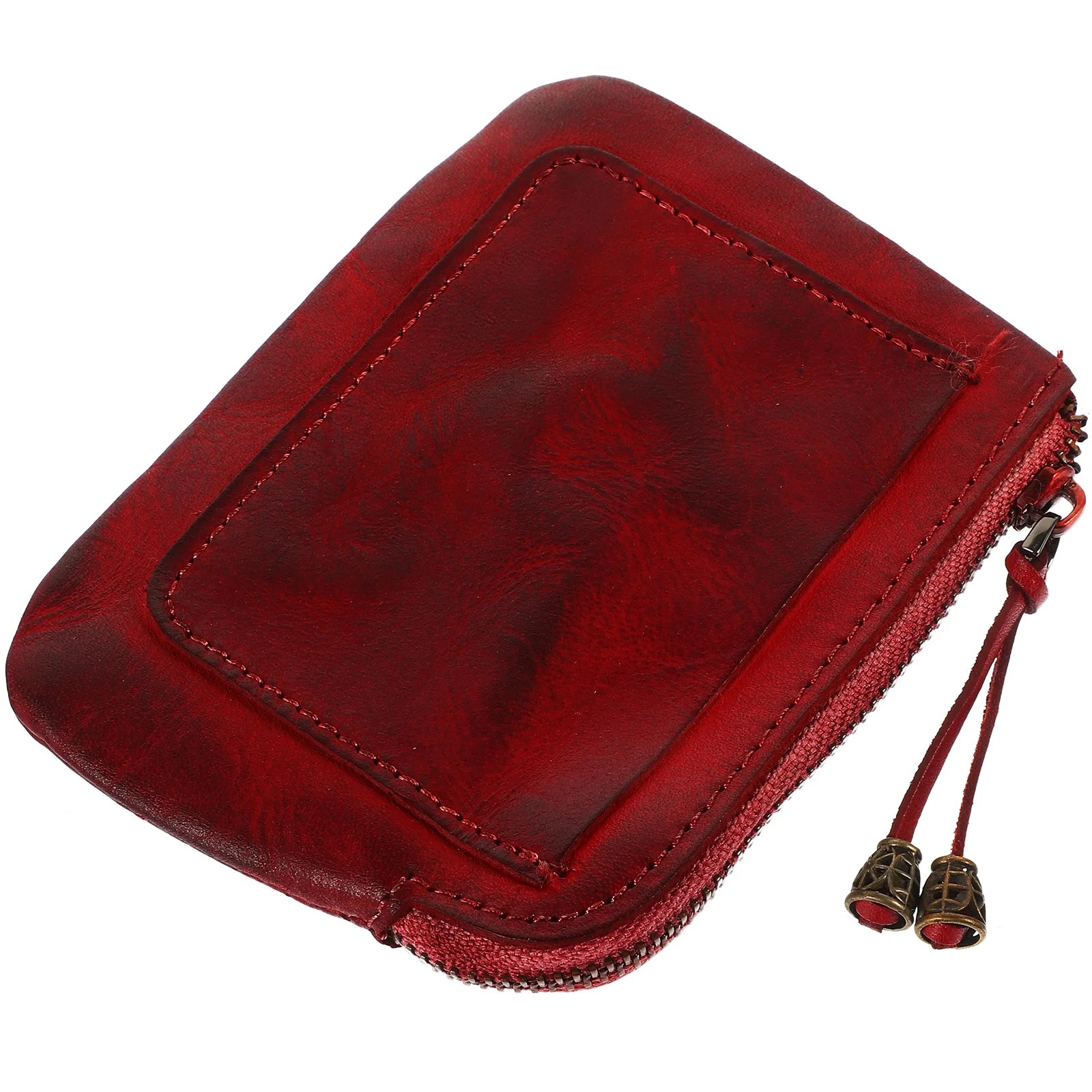 

Mini Cowhide Coin Purse Small Vintage Wallet Portable Change Makeup Pouch Compact Gift for Women Coin Purse Change for Women