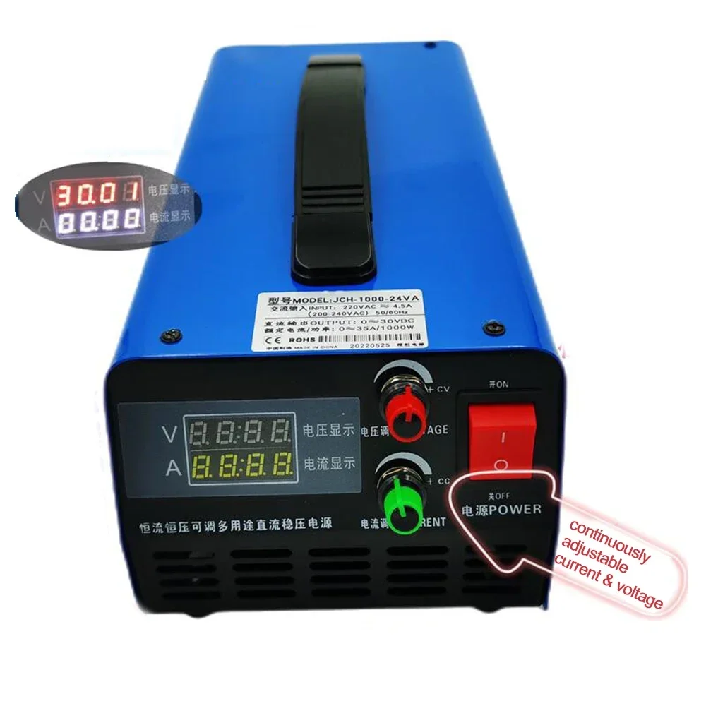 800W Adjustable Voltage Current Lithium Lead-acid LiFePO4 Battery Charger 0-15V 0-55V 0-85V 0-120V 0-55A 0-17A 0-10A 0-7.3A