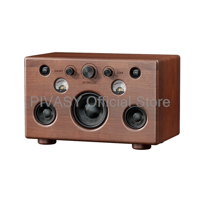 210W Bluetooth Speaker High Power HiFi Active Subwoofer High Fidelity Home Cinema Desktop Wooden Amplifier Sound Box For PC Home