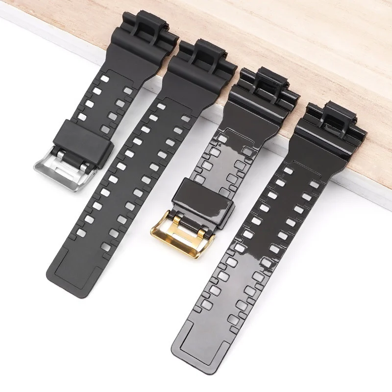 Resin Watch Strap For Casio G-SHOCK GA-100/110/140/200/400/700 Men Sport Watchband GD-100 G8900 GW-8900 16mm Silicone Watch Band