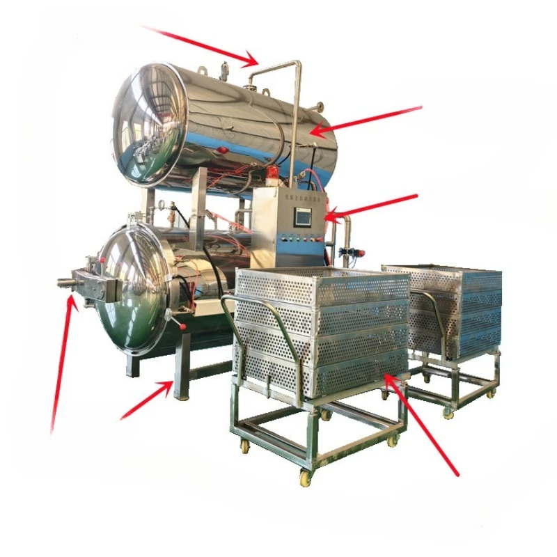 

Instant mackerel sterilizer, recommended commercial starch sausage sterilization pot, prefabricated dishes extend the