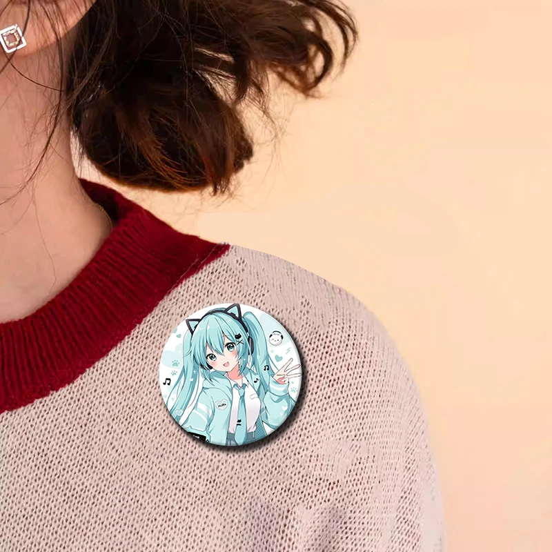 1PC Anime Button Pin Handmade Brooch for Clothes Cartoon Badge Backpack Decoration Jewelry