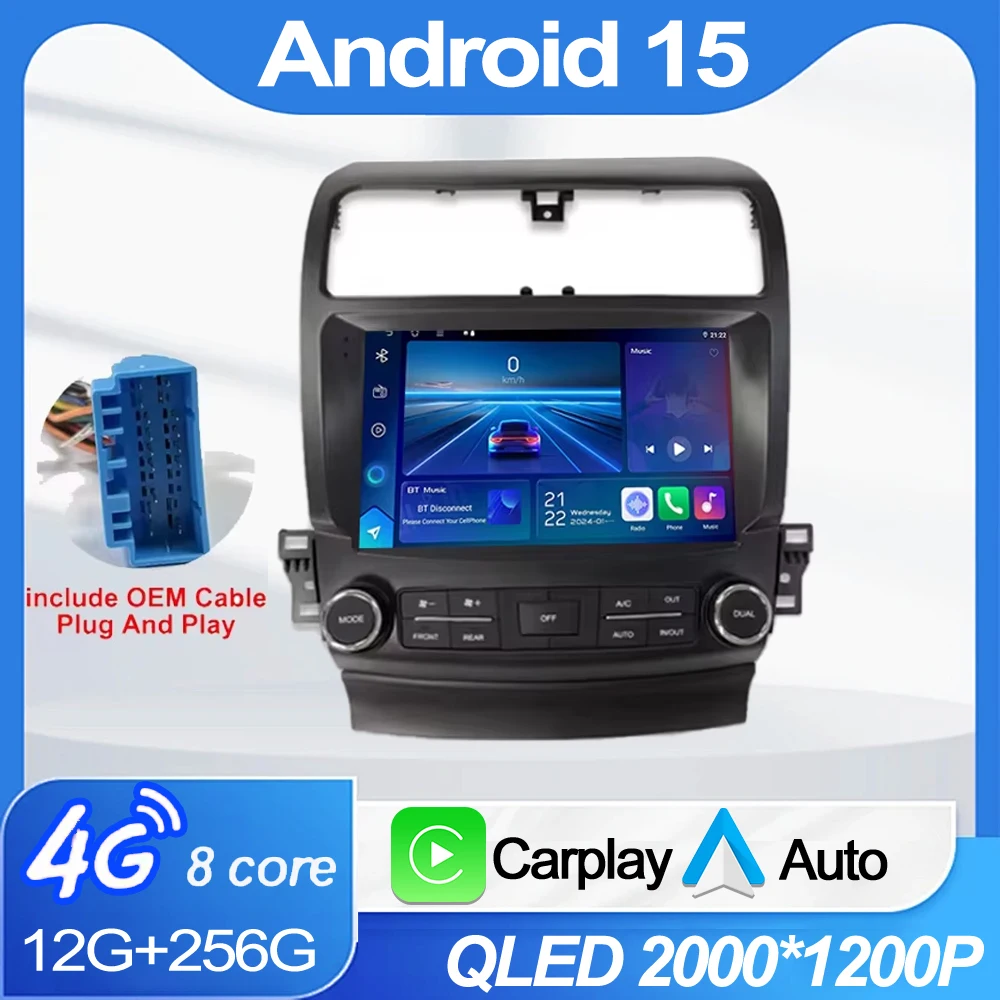 

Автомобильный радиоприемник Android для Acura TSX 2003-2008 для Honda Inspire 4 2003-2007 Android Автоплеер Carplay 2din DVD Стерео 8 ядер