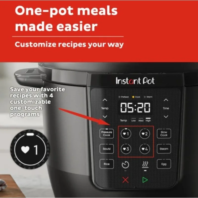 Instant Pot RIO Chef Series 6 Qt Pressure Cooker and Multi-Cooker - Perfect for Cooking Delicious Meals