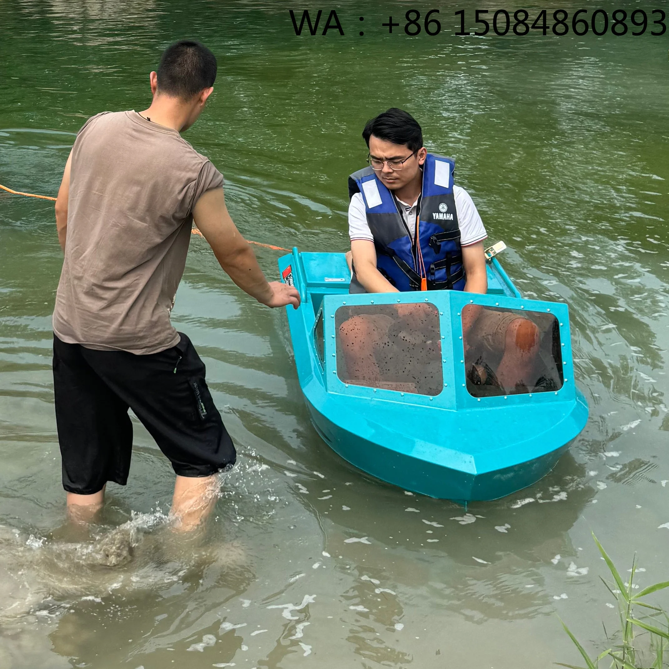 Easy Control Mini Water Karting Boat, Stable Power Component Suitable For All Level Water Sports Hobby Players