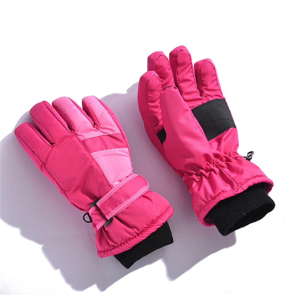 Winter Style Outdoors Ski Glove For Unisex Plush Thickening Warm Waterproof Windbreak Ride Keep Out The Cold Cotton Gloves