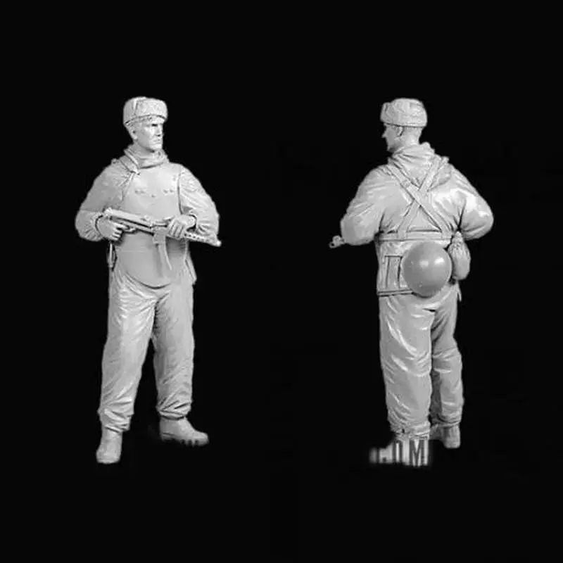 

1/16 Resin Character Soldier Model Soviet Soldier Assault Unit Gk Handmade White Model Unassembled And Unpainted Kit Toy