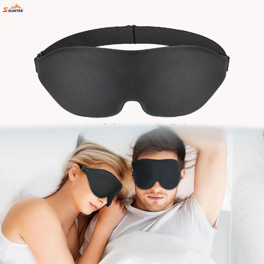 

Sleep Eye Mask for Men Women, 3D Contoured Cup Sleeping Mask & Blindfold, Concave Molded Night Sleep Mask, Block Out Light