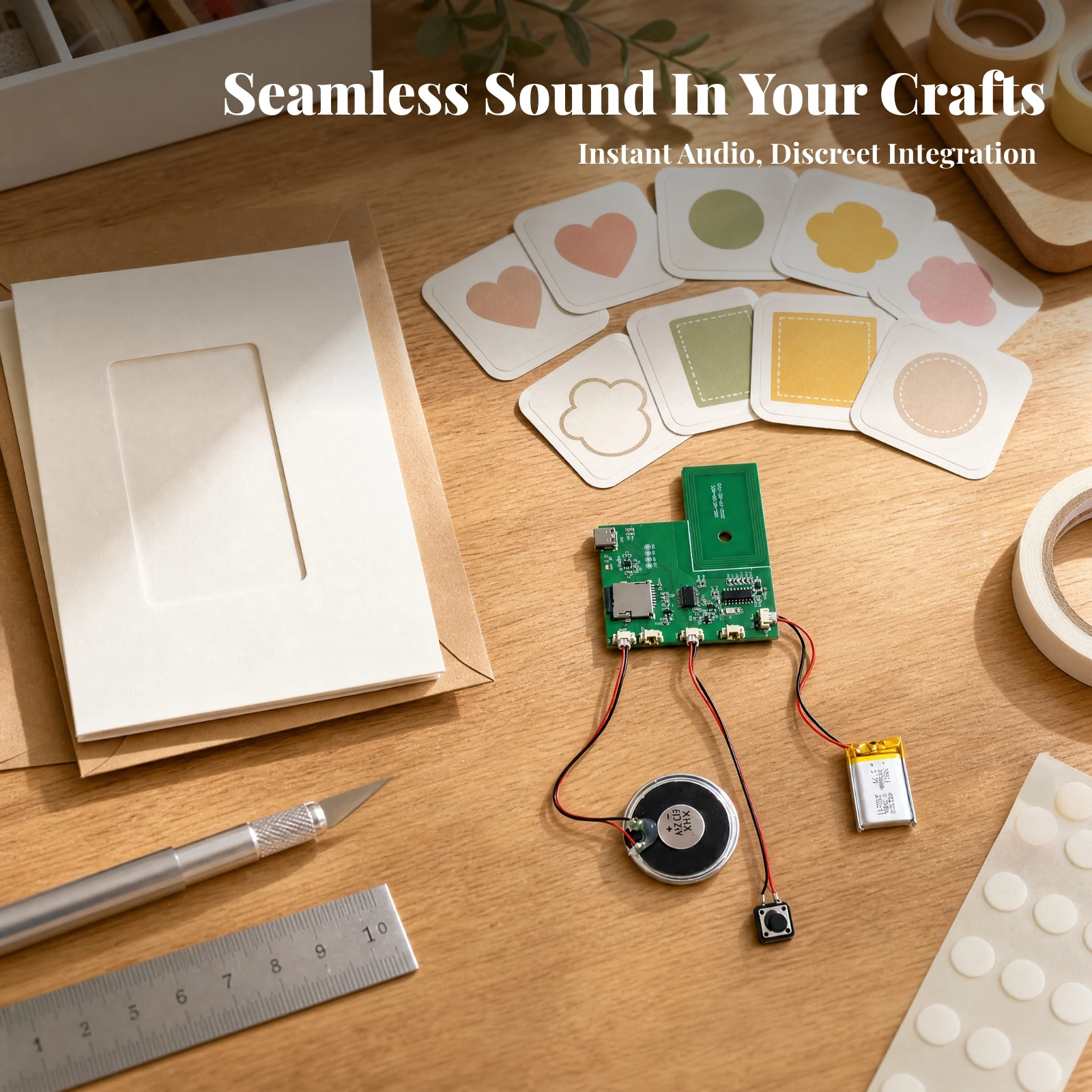 NFC Music Module with USB-C Port Touch-Triggered NFC Music Module with Speaker Downloadable for Gift Makers