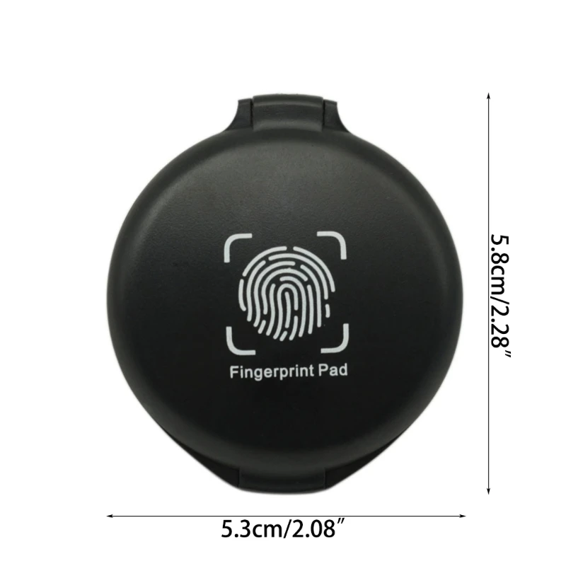 20CB Fingerprint Pad with Clear Impressions Erasable Thumbprint Pad Quick Drying Pad for Business Owner Office Notary