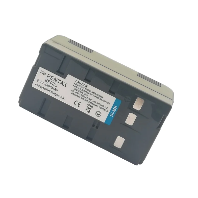 6V 4200mAh High Quality BP02C Total Station Battery For Pentax R-422 R-425NM W-822NX R-202NE R-322 R-322N Replacement Battery