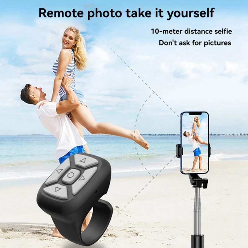 【NEU】Kabellose Bluetooth-Fernbedienung für Mobiltelefone, Selfie-Controller, Ring-Fernbedienung für Mobiltelefone