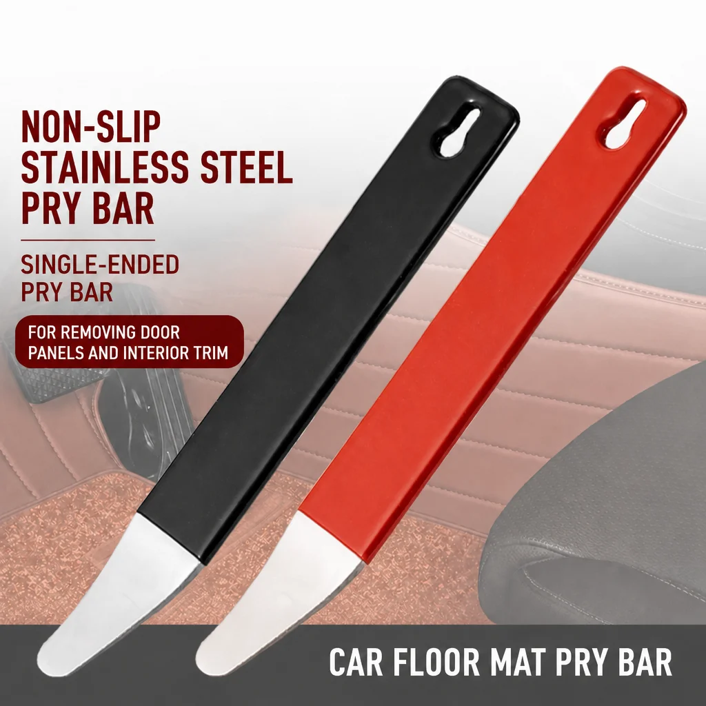 MULE Stainless Steel Car Trim Removal Pry Tool Non Slip Interior Panel Clip Opener for Door Panel Dash Audio Mat and Molding