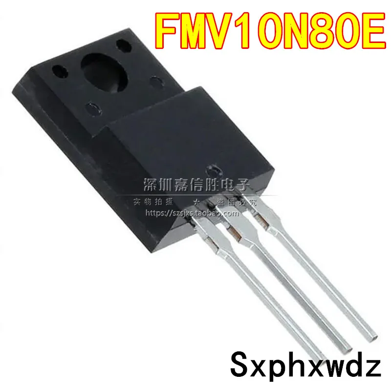 Transistor original do MOSFET do poder, FMV10N80E 10N80E 800V TO-220F, 10 PCes, novo, 10 PCes