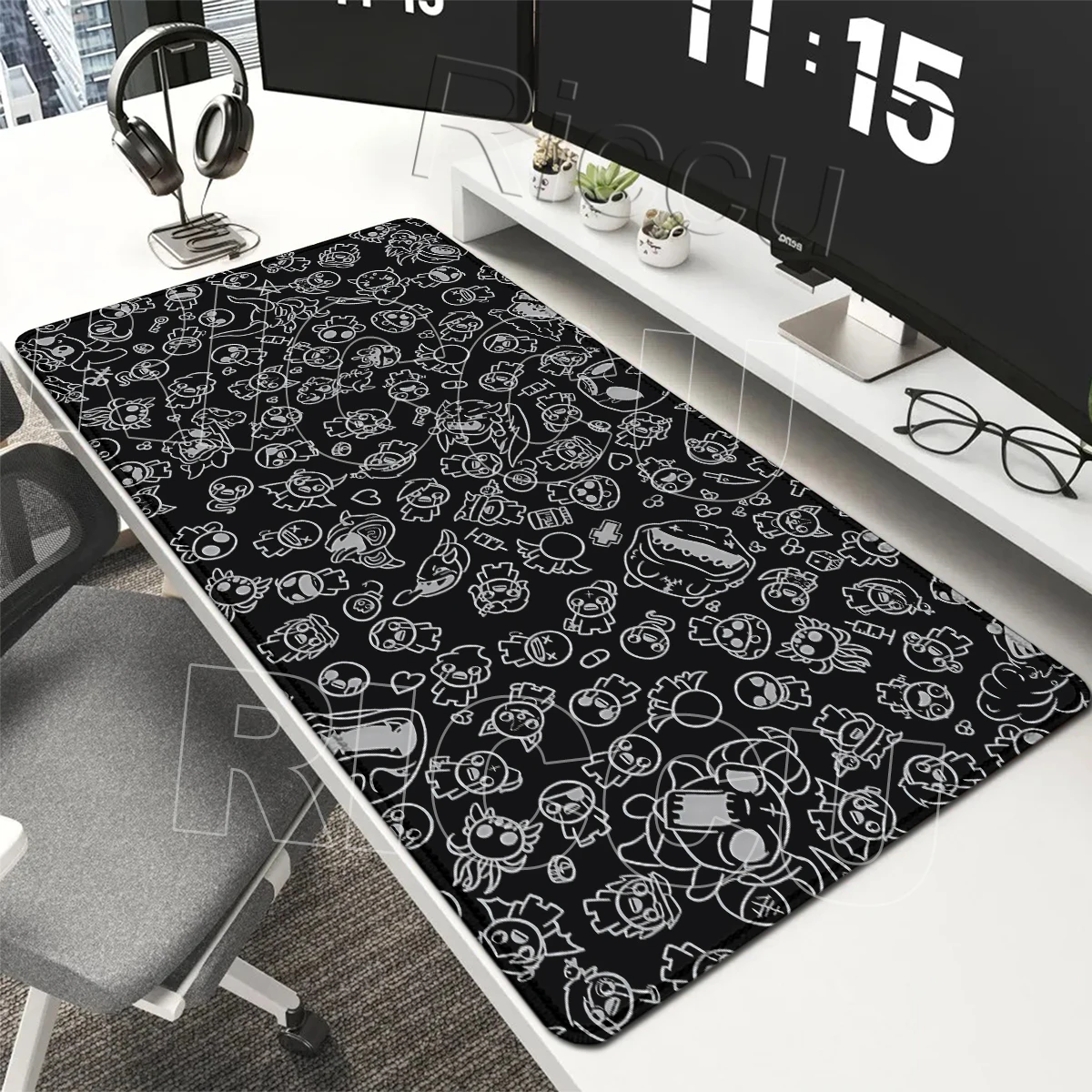 Mousepad Gamer The Binding of Isaac Gaming Mechanical Keyboard Rugs PC Computer Office Accessories Anti-slip Deskmat Rubber Pads