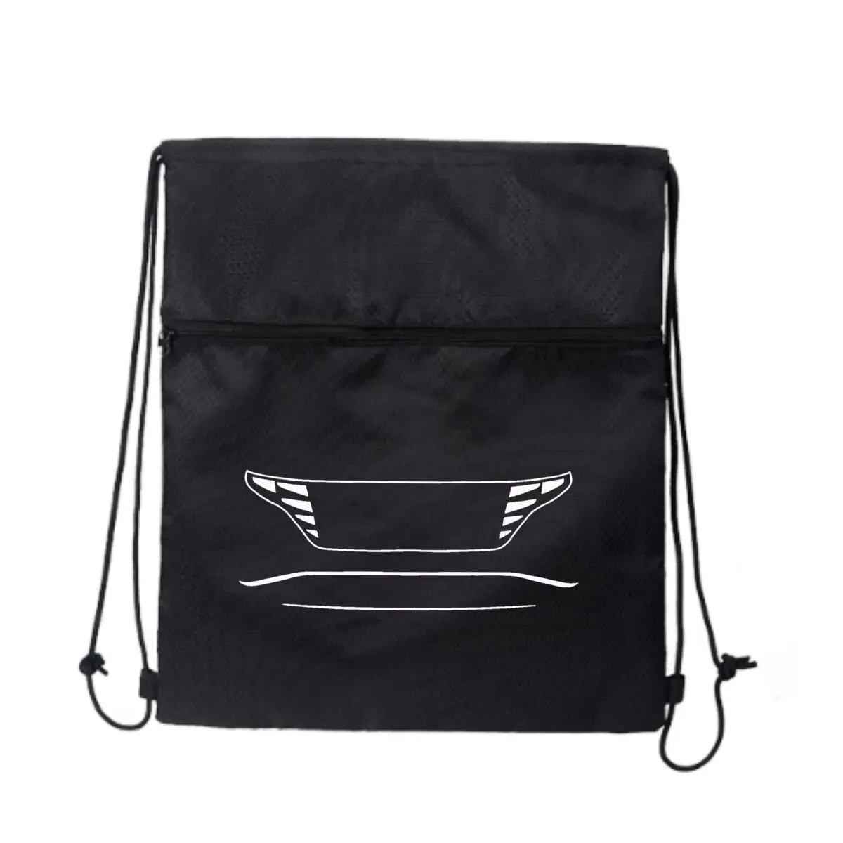 

Рюкзак на шнурке с белым крылом и тонким дизайном, школьная спортивная сумка унисекс