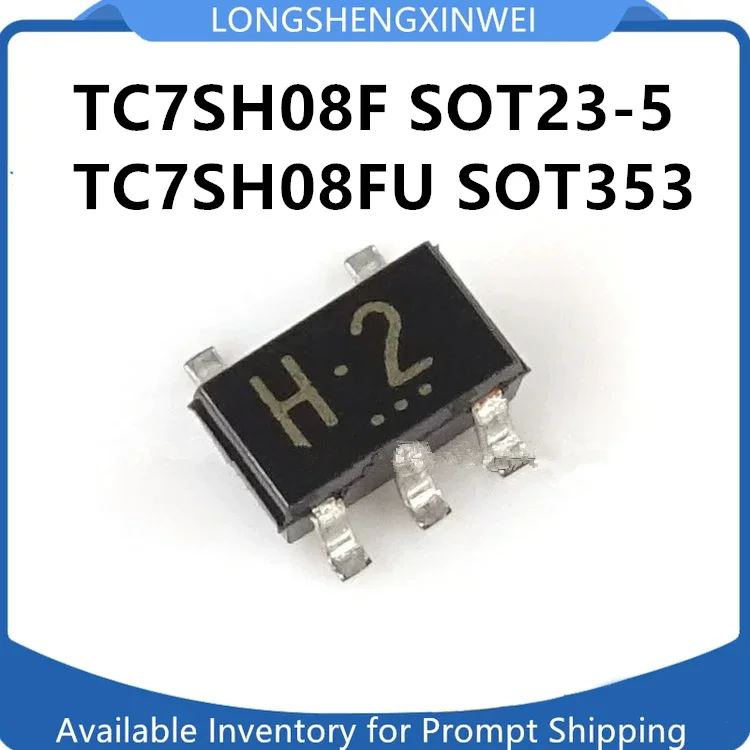 1PCS New Original TC7SH08F SOT23-5 TC7SH08FU SOT353 Silk Screen H2 Single 2 Input and Door in Stock