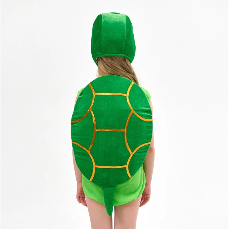 Halloween Children's Day Turtle Cosplay - Kids' Baby Animal Costume-Cute Toddler Stage Performance Outfit for Festival Parties