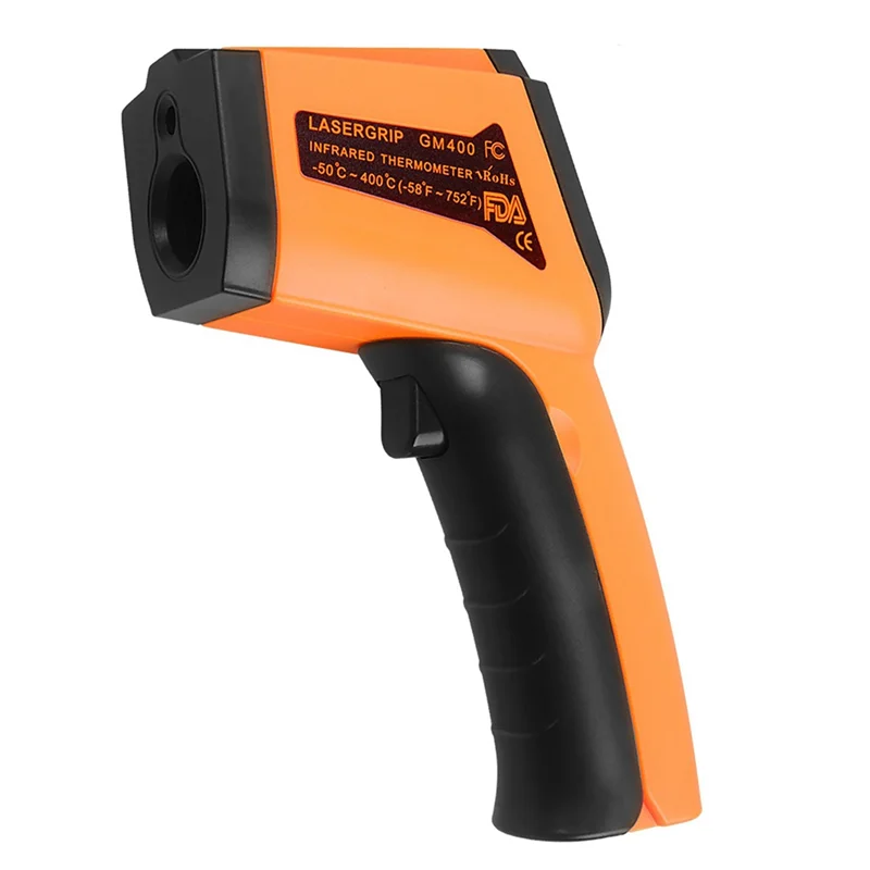 

A69edigциальный инфракрасный термометр-50 ° от C до 400 лет ° C(-58 ° F до 752 ° F), Кухонный лазерный датчик температуры для измерения объектов и W