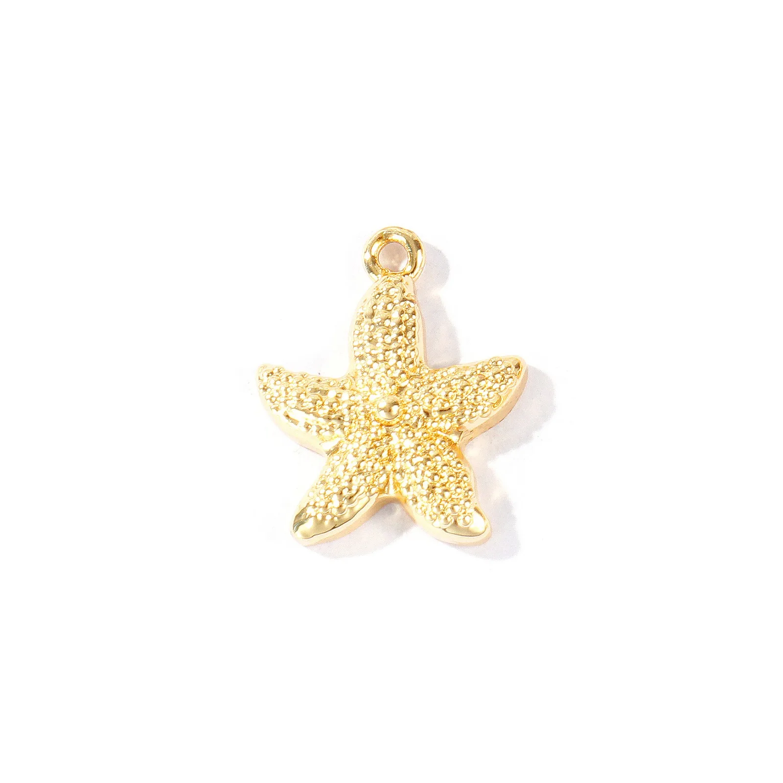 2 Stück Messing-Anhänger Meeresmuschel Seestern Strass 18K vergoldete Anhänger für DIY Halsketten Ohrringe Schmuckzubehör Großhandel – Detail 6