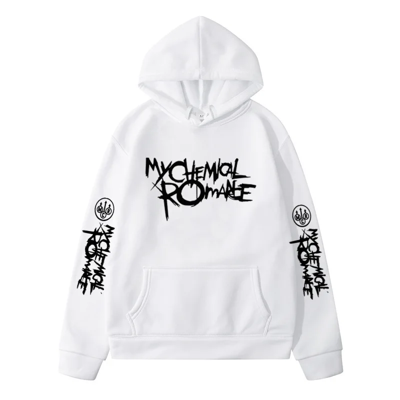 My Chemical Romance Mcr Band Printed Casual Sweatshirt Men\'s and Women\'s Same Cotton High Quality Fashion Loose Men\'s Hoodie