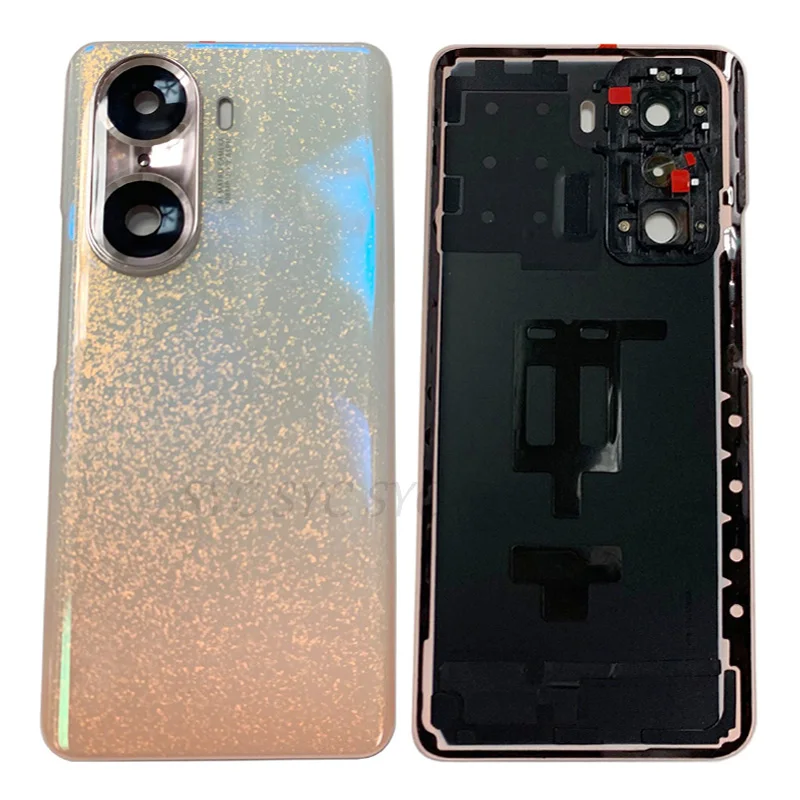 Original Rear Door Battery Cover Housing Case For Huawei Honor 60 Pro Back Cover with Camera Frame Lens Logo Repair Parts