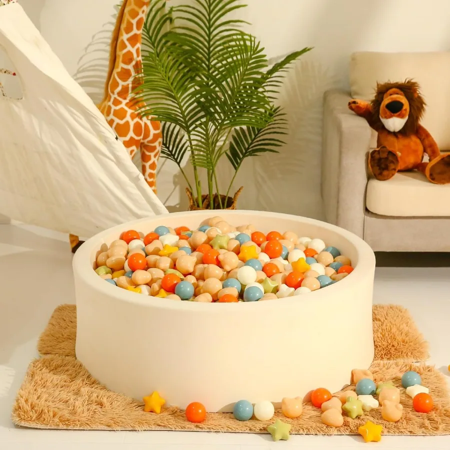 Star Ball Pit Ball Balls con forma de oso y corazón, para niños pequeños, bebés, parque infantil, piscina, cachorro, perro, gato, juego, 50 piezas