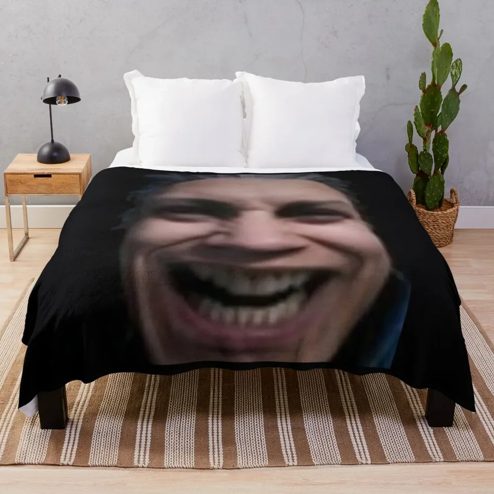 

Cursed Vergil Throw Pillow \t Throw Blanket Summer Cool Breathable Blanket for Sleeping