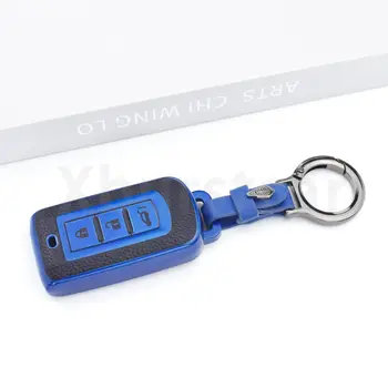 適用於三菱帕杰羅、藍瑟、運動版、日蝕、Cross、歐藍德、ASX 的 TPU 皮革汽車遙控鑰匙套配件 10 最佳銷售 三菱鑰匙圈套 - №6