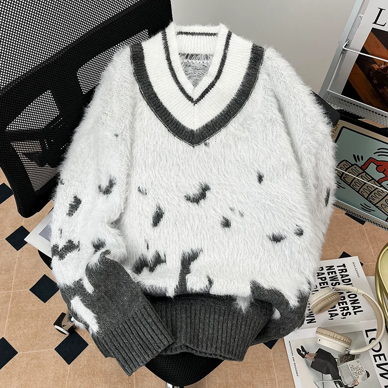 Men's Round Neck Sweater Sweater Autumn and Winter Bottoming Shirt Slim Fit Top