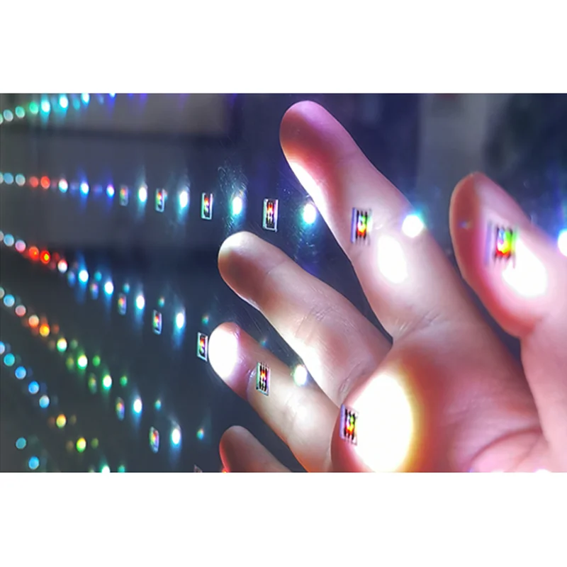 Ultra-thin Led Transparent Film Screen Display clear Glass Window Crystal Film Adhesive Led Screen Flexible
