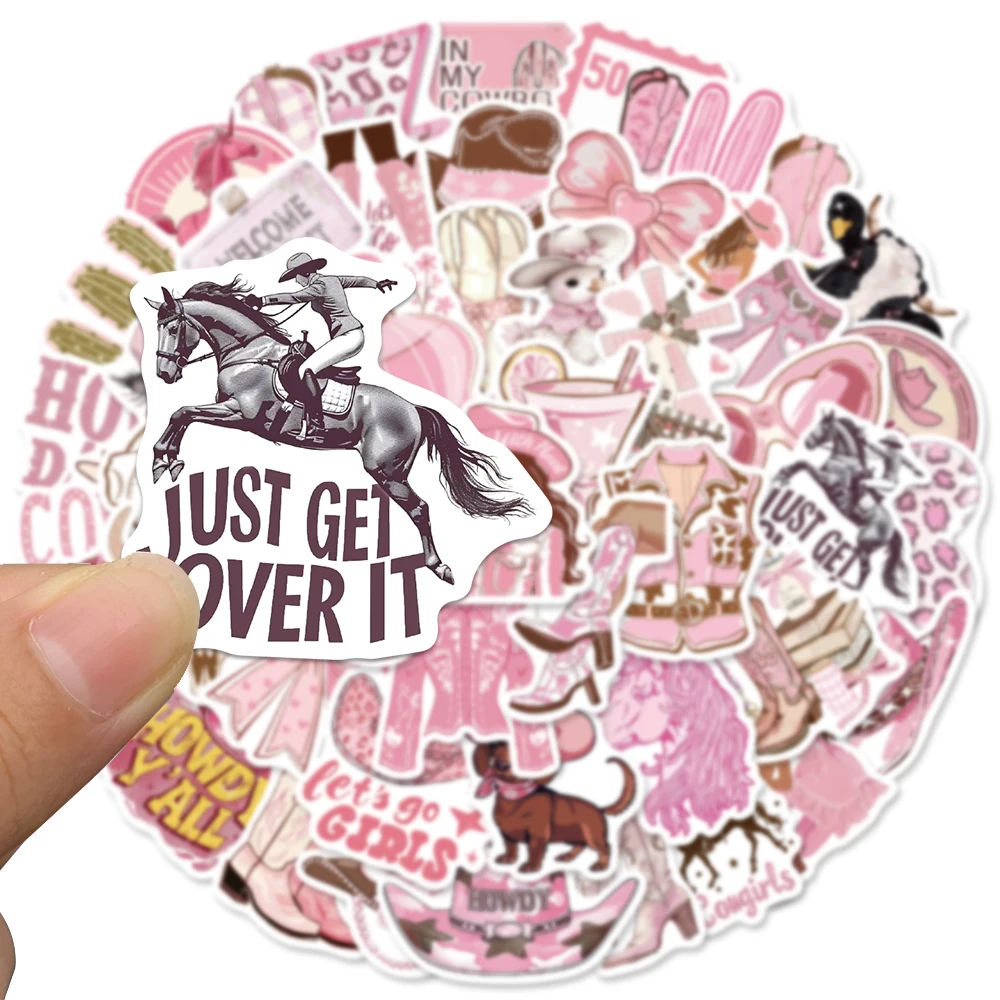 50 Buah Stiker Cowgirl Merah M - Flooring Home Decor ulasan dan harga