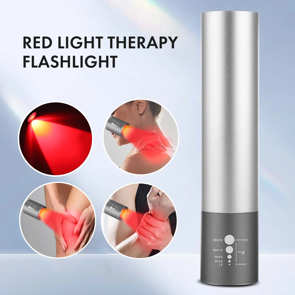 

Portable Infrared Therapy Lamp Handheld Red Light Therapy Device 660nm Light Torch for Leg Back Neck Pain Relief Health Care