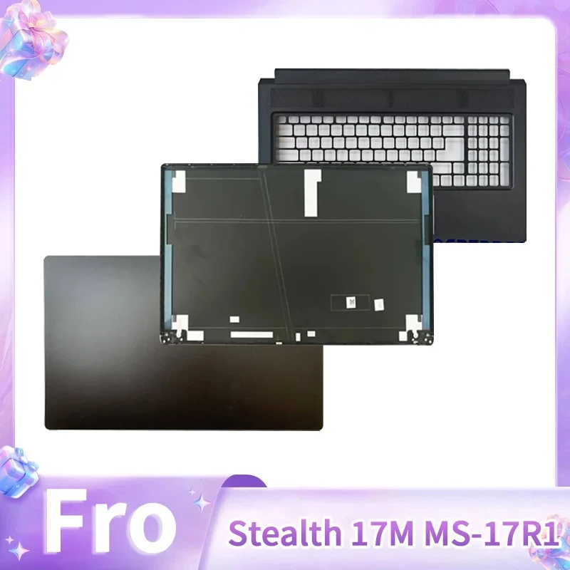 

New Laptop Replace Cover For Stealth 17M MS-17R1 Laptop LCD Screen Back Top Cover Front Bezel Upper Top Case Black