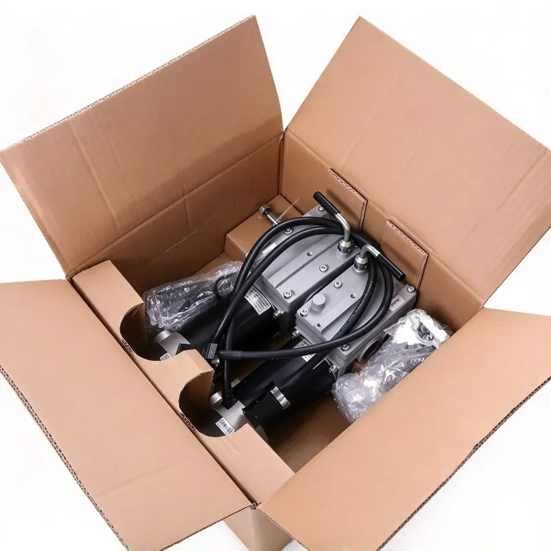1Pcs Linix 24V 340W Alloy Motor Body Output Torque 32Nm with Brake Worm Gear Permanent Magnet DC Motor