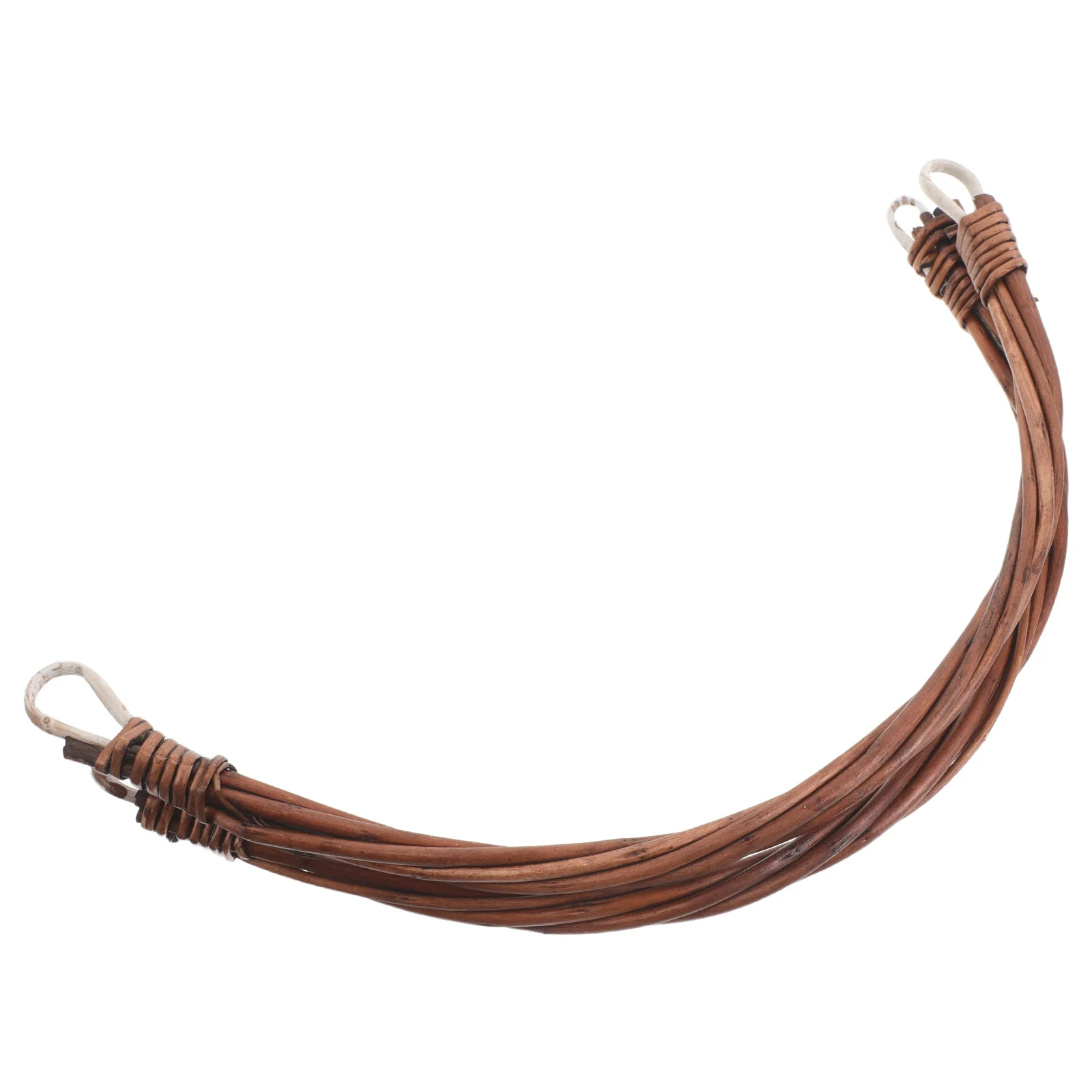 

2Pcs Rattan Handles for Picnic Baskets Wicker Basket Handle Accessory Elegant Appearance Firm Connection No Tools Needed