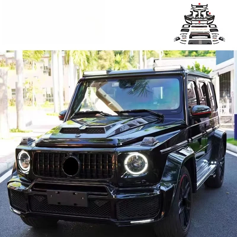 

G-Class W463A W464 Plastic Material Body Kit W464 2018-2022 Year Wide Body Parts Front Bumper Over Fenders Fog Light Cover