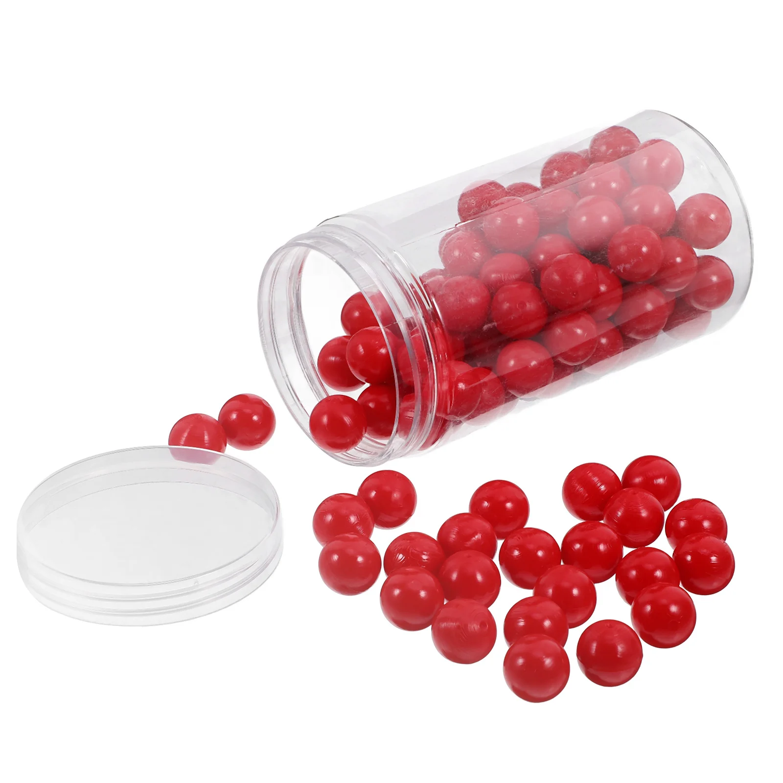 

100pcs Counting Balls Colored Small Balls Learning Mathematics Teaching Tools Solid Plastic Portable Box For