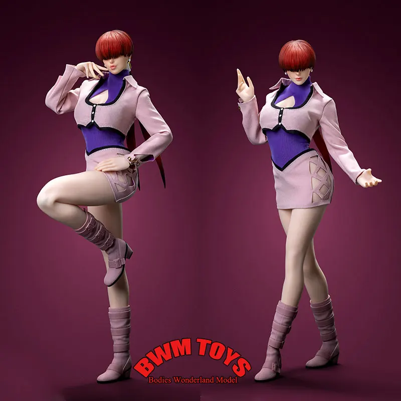 TS-XZZ-007 1/6 Scale 12'' Action Figure - Female Soldier Shermie from Japanese Classic Fighting Game Doll Collection