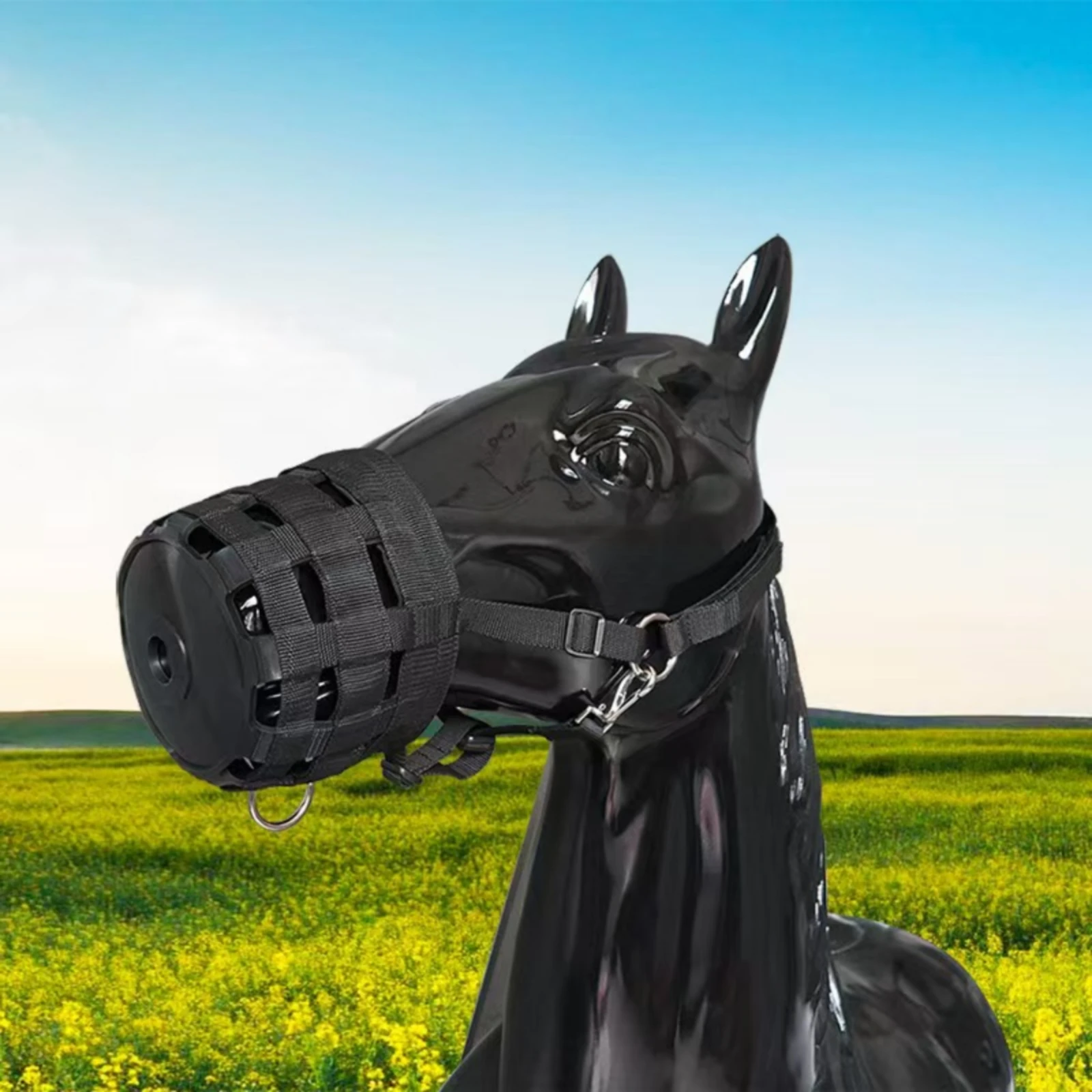 protetor-de-focinho-para-cavalo-em-metal-equipamento-anti-mordida-respiravel-para-animais