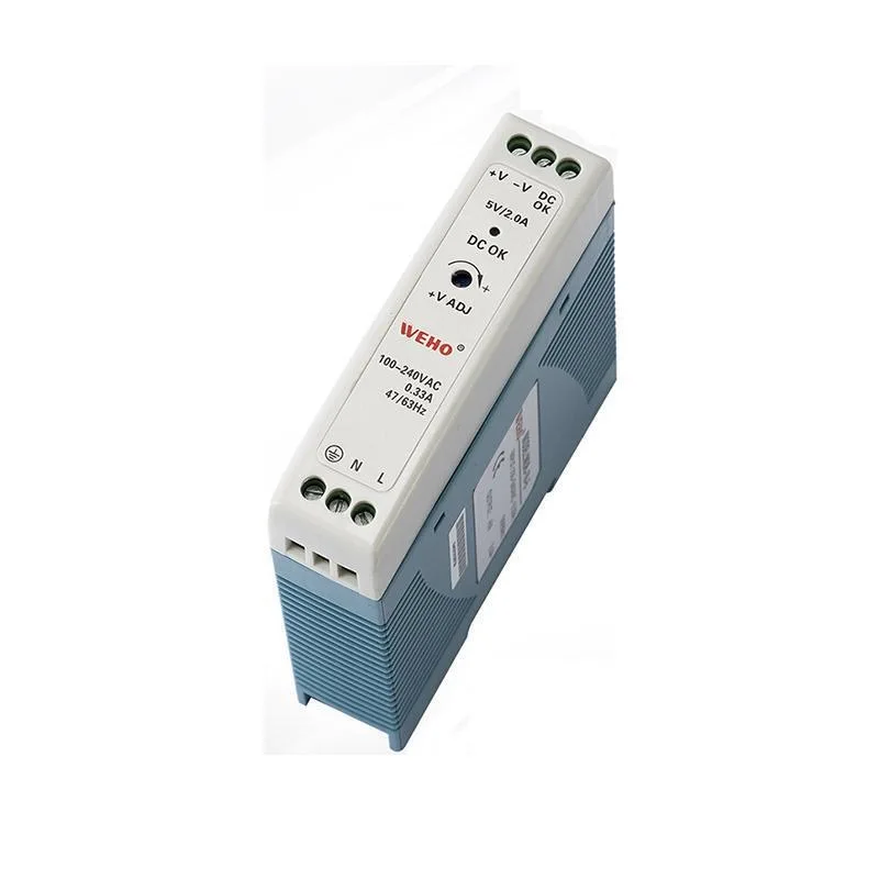 Switching Power Supply Industrial Mini Transformer Din Rail Single Output 5V 12V 24V AC To DC Converter MDR-10W 20W 40W 60W 100W