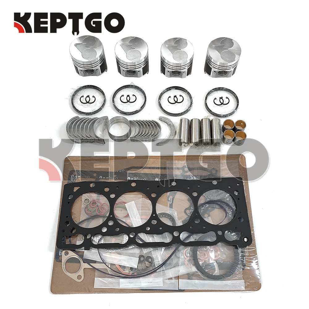 

V1405 Overhaul Rebuild Kit Piston Ring Bearing Head Gasket Kit For Kubota V1405 Engine