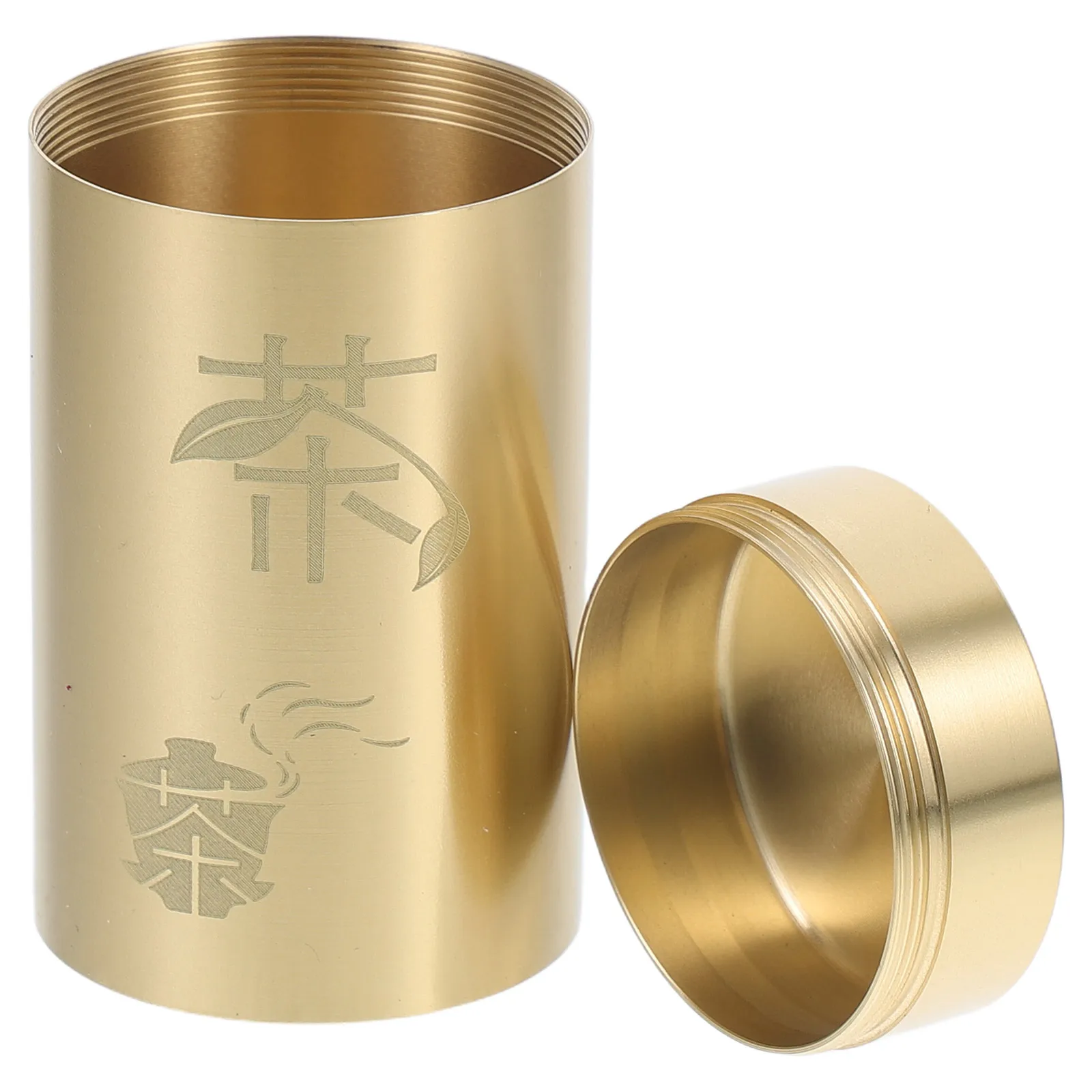 

Brass Canister Sturdy Material Versatile Design Optimal Capacity Small Containers Storage Can Pot Loose Jars Golden Tins Empty