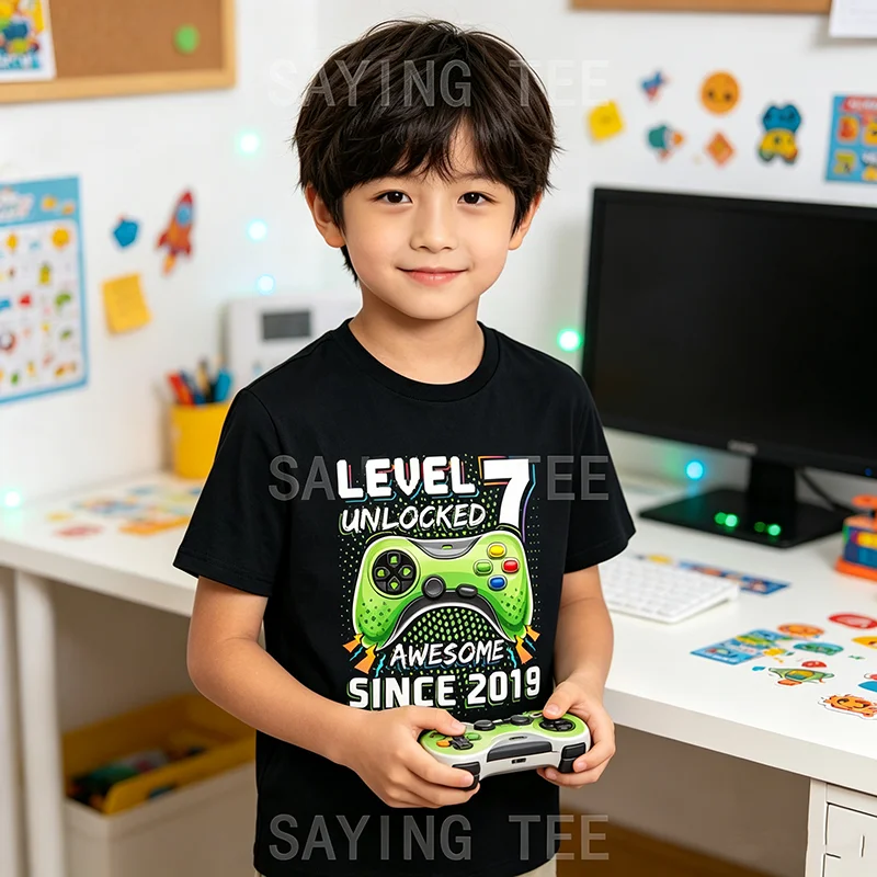 T-shirt Garçon 7 Ans - Niveau  - Party Games Game Pass avis et prix