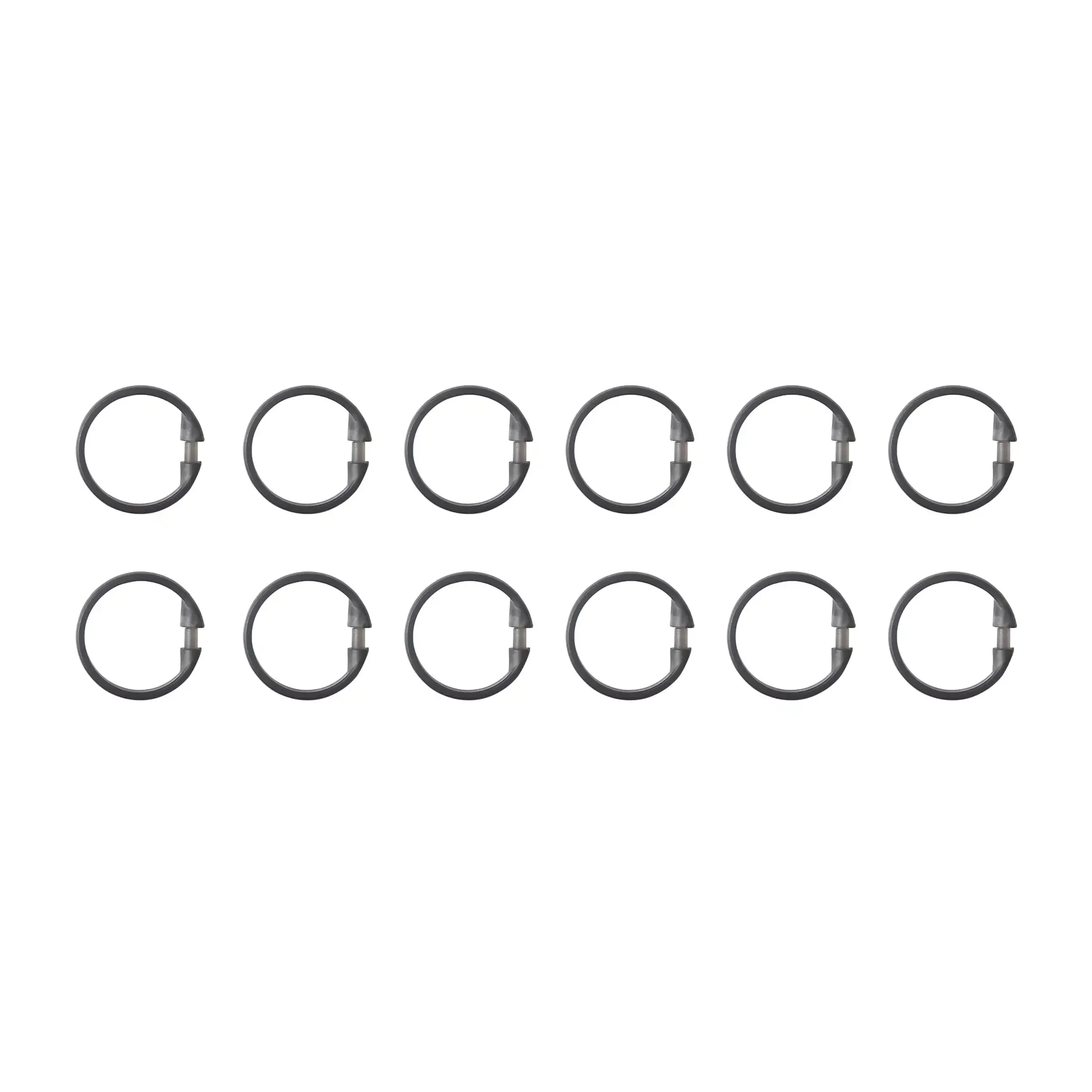 Набор занавесок для душа из полиэстера в полоску, 15 предметов, серый.   занавеска для душа, набор занавесок для душа