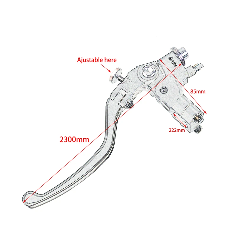 22mm Universal Motorcycle Perch Line Cable Clutch Lever Adelin PX7 for Yamaha MT07 MT09 R1 R3 R6 Honda CB650 CBR650 Kawasaki