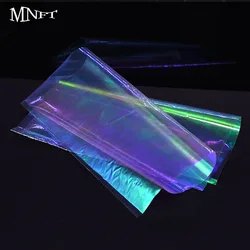 MNFT 2PCS Plastic Rainbow Fish Skin For Fly Tying Streamer Fly Tying Material