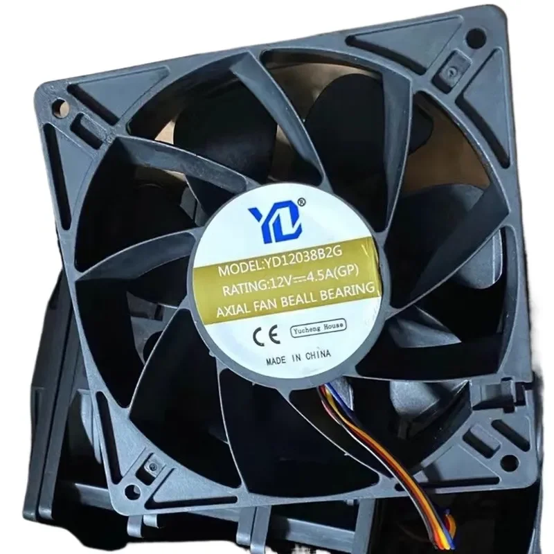 YD YD12038B2G 12V 4.5A Violent Fan for Shenma M3 L3 Antminer S7 S9i S11 A3